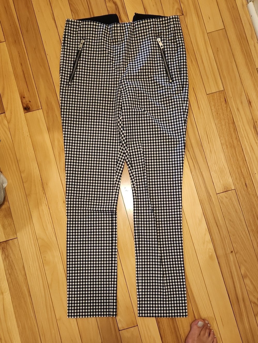 Rag And Bone Black and White Gingham  Pants